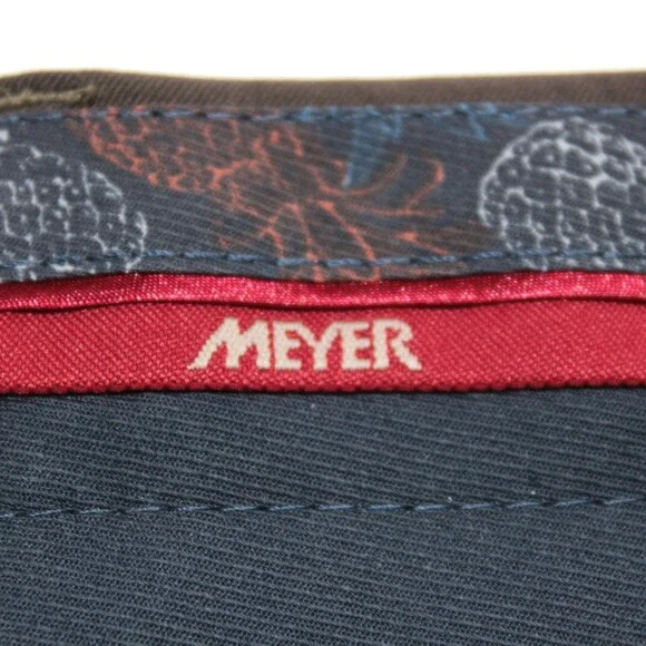 Meyer NWT Dress Pants Size 110 Tall (40 US) Bonn In Brown Wool Blend